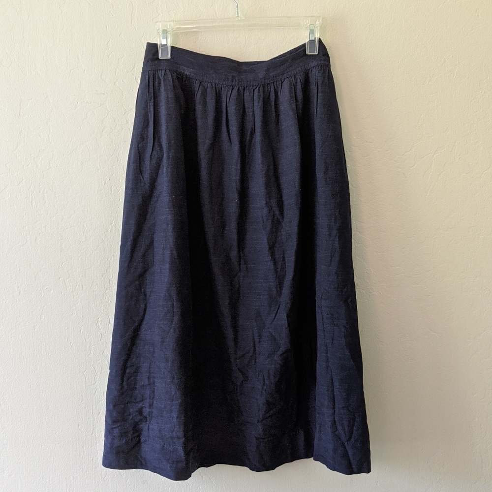 Gap Navy Blue Midi Skirt w/ Pockets - 3 for $20